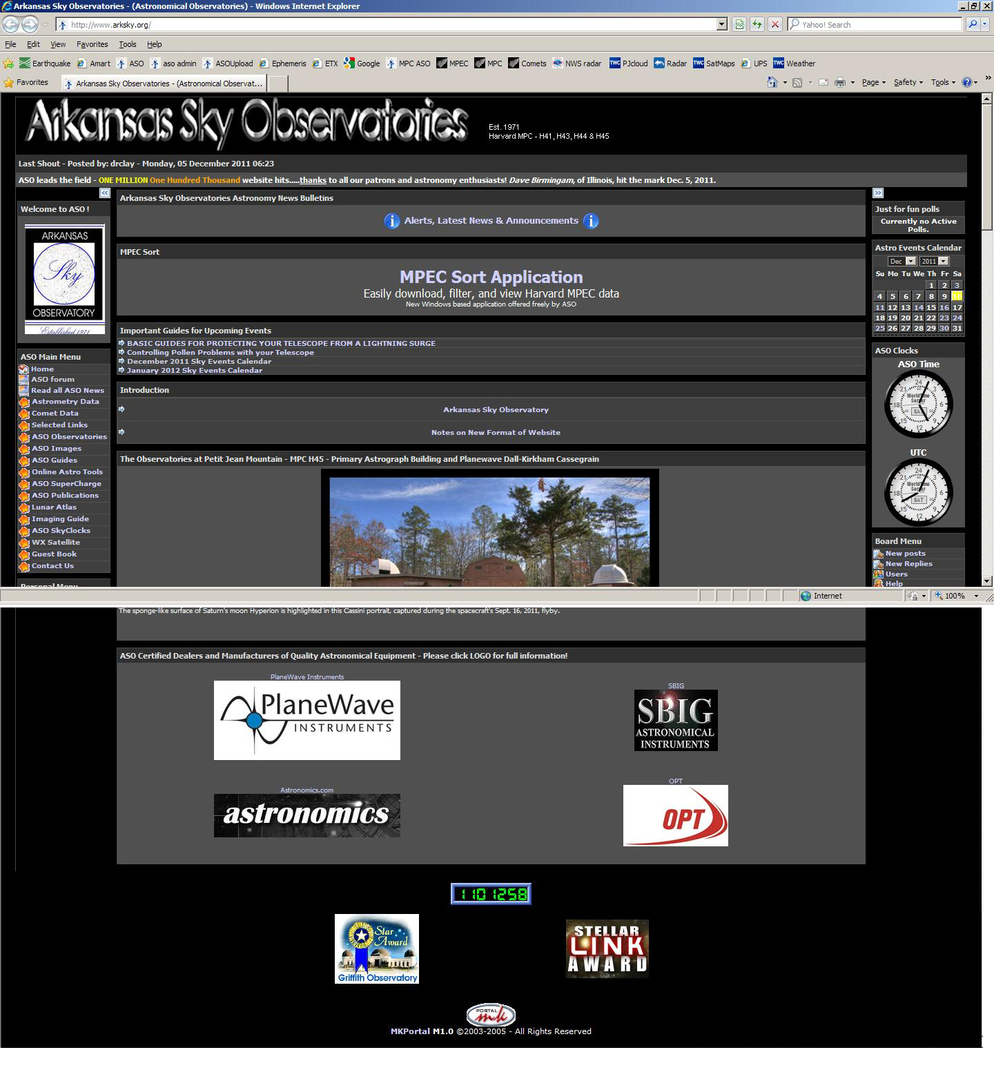 ASO home page composite